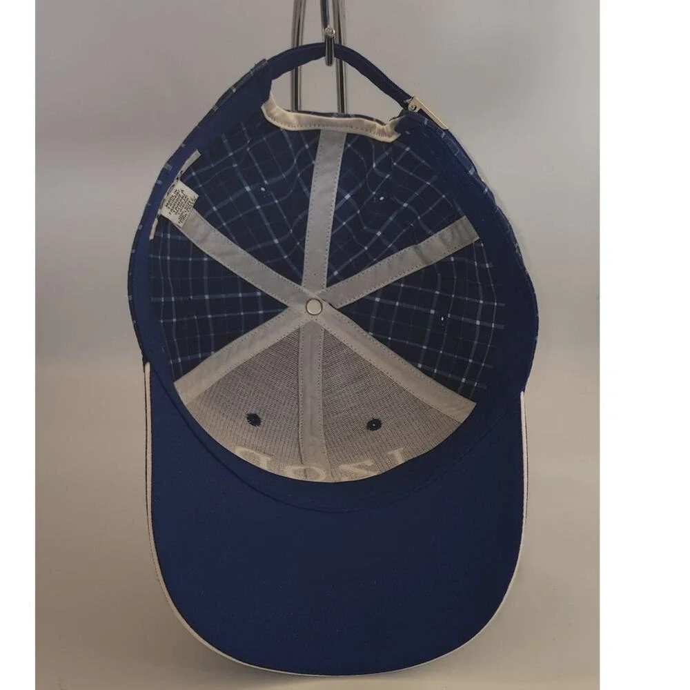 Izod Golf Blue Plaid‎ Hat EUC One Size Fits Most